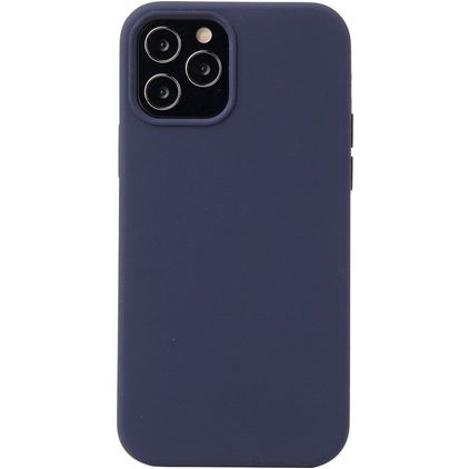 Mobigear Rubber Touch iPhone 13 Mini Silikone Bagsidecover - Mørkeblå