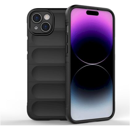 Mobigear Bumpy iPhone 15 Plus TPU flexible Carcasa - Negro