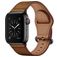 Mobigear Venezia Läder Apple Watch Armband Spänne - 49/46/45/44 mm - Brun