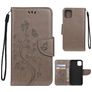Mobigear Flowers iPhone 11 Funda tipo libro Cartera - Gris
