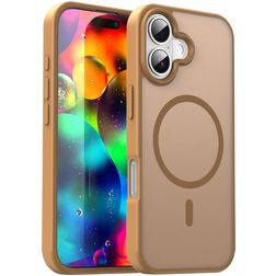 Mobigear Shockproof iPhone 17 MagSafe Plástico rígido Capa traseira - Desert Gold