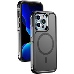 Mobigear Traveller iPhone 13 Pro MagSafe Funda Plástico rígido Carcasa Antigolpes - Negro