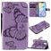 Mobigear Butterfly iPhone 12 Mini Pungetui med Seddelrum - Lilla