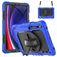 Mobigear SureGrip Xtreme Samsung Galaxy Tab S9 FE Pouzdro Plast / Silikon Zadní kryt + Držák na stylus + Ramenní popruh + Stojánek - Tmavě modrá