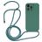 Mobigear Lanyard iPhone 14 Pro Max Silicona Funda con cuerda - Verde
