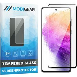 Mobigear Premium Samsung Galaxy A73 Vidro temperado Película de ecrã - Compatível com capas - Preto