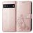 Mobigear Clover Google Pixel 6a Wallet case - Rose Gold