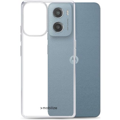 Mobilize Gelly Transparente Motorola Moto E15 TPU flexible Carcasa - Transparente