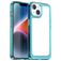 Mobigear Crystal iPhone 15 Hard Case Back cover - Clear / Turquoise