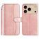 Mobigear S Line iPhone 18 Pro Max Capa livro Carteira - Rosa dourado