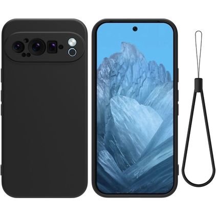 Mobigear Colors Google Pixel 9 Pro TPU flexível Capa traseira - Preto
