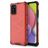 Mobigear Honeycomb Samsung Galaxy A03s Plástico rígido Capa traseira Antichoque - Vermelho