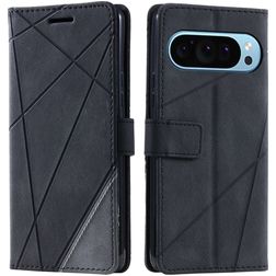 Mobigear Rhombus Google Pixel 9 Pro Pungetui med Seddelrum - Sort