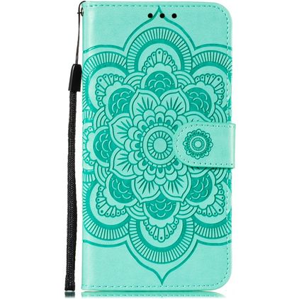 Mobigear Mandala HONOR 9X Lite Pungetui med Seddelrum - Turkis