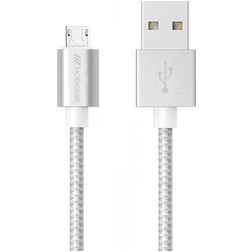 Mobigear Kabel USB-A do Micro USB 0,25 m - Biały