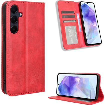 Mobigear Sensation Samsung Galaxy A35 Wallet case - Red