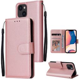 Mobigear Wallet iPhone 14 Cover a libro portafoglio - Oro rosa