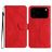 Mobigear Stitch iPhone 17 Pro Max Pungetui med Seddelrum - Rød