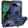 Mobigear Armor Ring Google Pixel 9 Funda Plástico rígido Carcasa Antigolpes con anillo - Azul