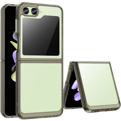 Mobigear Crystal Samsung Galaxy Z Flip 5 Hard Case Back cover - Clear / Grey