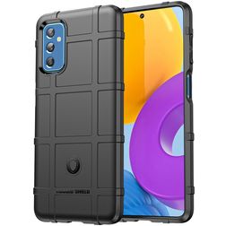 Mobigear Rugged Shield Samsung Galaxy M52 Flexibilní TPU Zadní kryt odolný proti nárazům - Černá