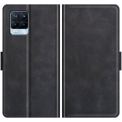 Mobigear Slim Magnet Realme 8 Pro Pungetui med Seddelrum - Sort