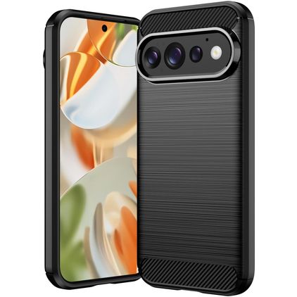Mobigear Brushed Slim Google Pixel 11 Pro TPU flessibile Back cover - Nero