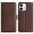 Mobigear Slim Magnet iPhone 16 Pro Max Plånboksfodral med sedelfack - Brun