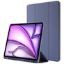 Mobigear Tri-Fold Gel iPad Air 13 polegadas (2024) TPU / Pele sintética Capa livro + Suporte para caneta stylus - Roxo