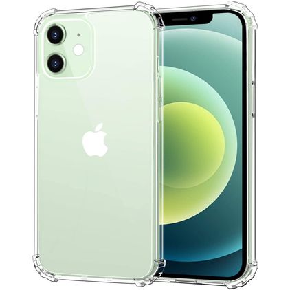 Mobigear Cushion Gennemsigtig iPhone 12 Mini Fleksibel TPU Bagsidecover Stødsikkert - Gennemsigtig