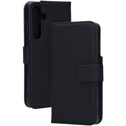 Mobiparts Samsung Galaxy S25 Plus Skóra naturalna Etui z klapką typu portfel - Czarny