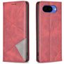 Mobigear Rhombus Slim Google Pixel 10a Wallet case - Red