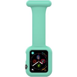 Mobigear Clip Case Correa Estilo enfermera Imperdible para Apple Watch - 46/45/44 mm - Verde menta