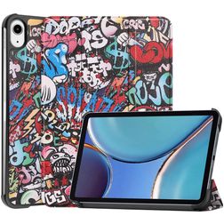 Mobigear Tri-Fold iPad Mini 6 (2021) Cover a libro - Graffiti