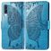 Mobigear Butterfly Samsung Galaxy A70 Wallet case - Blue