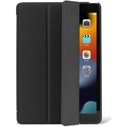 Decoded Textured Slim iPad 10 (2022) Silicona flexible Funda tipo libro - Negro