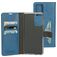 Mobiparts Classic Wallet Samsung Galaxy A72 Cover a libro portafoglio - Steel Blue