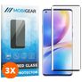 Mobigear Curved OnePlus 9 Pro Glas Skærmbeskytter - Sort (3-pak)