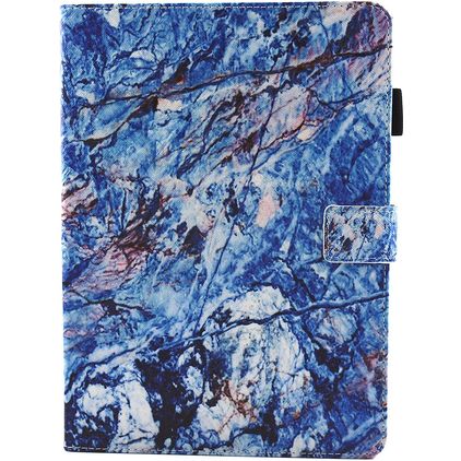 Mobigear Marble iPad 5 (2017) Capa livro - Azul