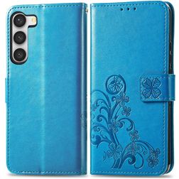 Mobigear Clover Samsung Galaxy A54 Knížkové pouzdro Peněženka - Modrá