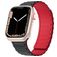 Mobigear Loop Mag Silikoni Apple Watch Ranneke Magneettilukko - 42/41/40/38 mm - Musta / Punainen