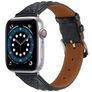 Mobigear Genova Læder Apple Watch Urrem Spændelås - 42/41/40/38 mm - Sort