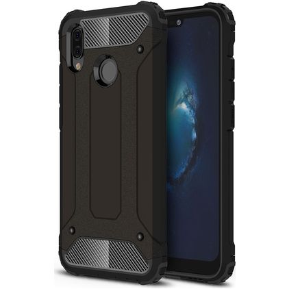 Mobigear Outdoor Huawei P20 Lite (2018) Plástico rígido Capa traseira Antichoque - Preto