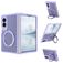 Mobigear 360 Rotating Ring Samsung Galaxy Z Fold 8 Ultra MagSafe Funda Plástico rígido Carcasa con anillo - Morado