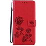Mobigear Roses HONOR 50 Lite Plånboksfodral med sedelfack - Röd