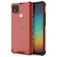 Mobigear Honeycomb Xiaomi Redmi 9C Funda Plástico rígido Carcasa Antigolpes - Rojo