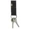 Valenta Keychain Leather Keychain with Coin Pocket - Black