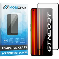 Mobigear Premium Realme GT Neo 3T Glas Skærmbeskytter - Case Friendly - Sort