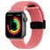 Mobigear Braided Mag Nylon Apple Watch Armband Magnetlås - 49/46/45/44 mm - Rosa