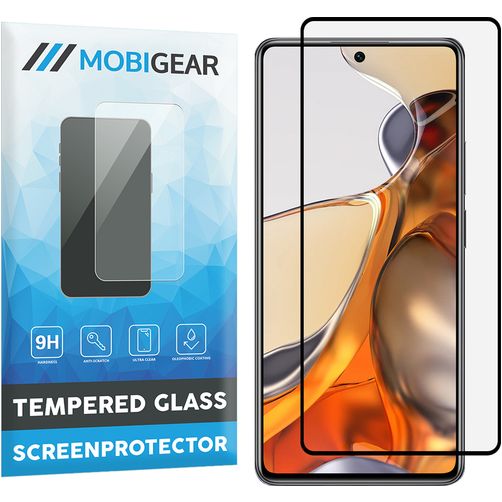Mobigear Premium Xiaomi 11T Pro Tempered Glass Screen Protector - Case Friendly - Black